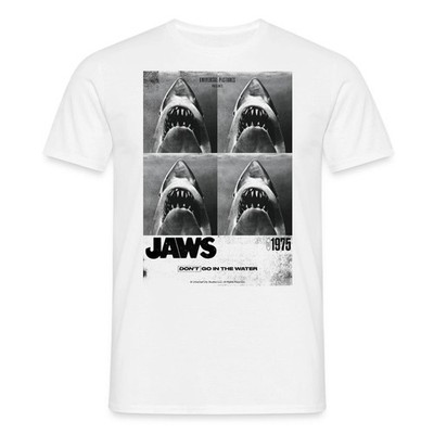 Der Weiße Hai Jaws Geh Nicht Ins Wasser Männer T-Shirt