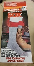 VTG Winchester Heated Boot Socks Size 10-11 Deer Hunting Bowhunter Hunter NOS  K
