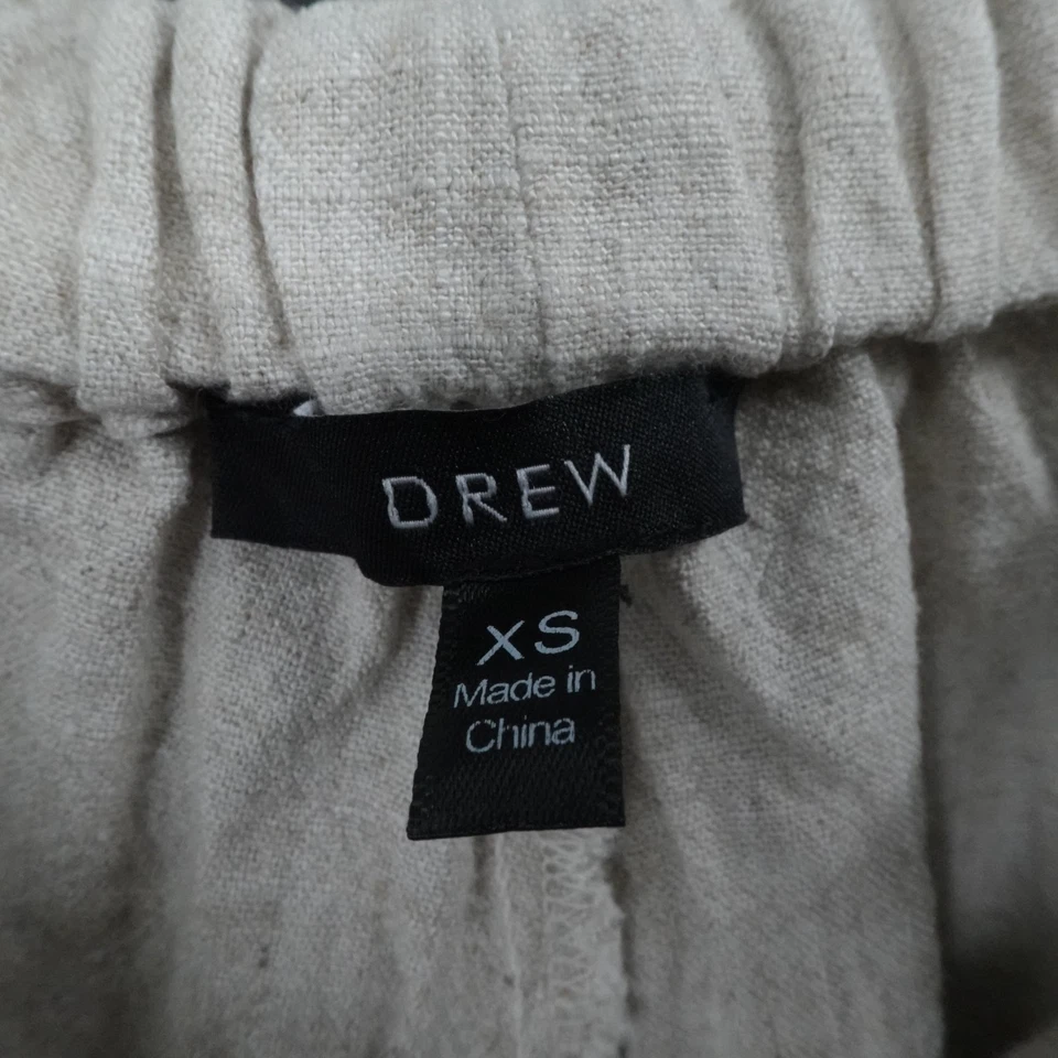 Pantalones Drew Mujer XS Beige Mezcla de Lino Anthropologie Tulipán Boho Lagenlook Playa Foto 3 de 4