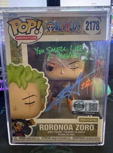 One Piece Roronoa Zoro Exclusive LE3500 #2178 Autographed 7/10
