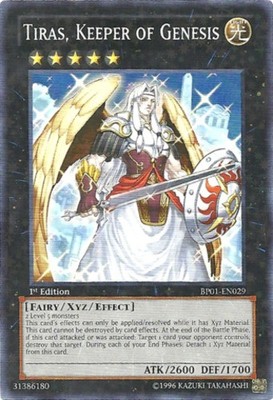 Lightly Played Tiras, Keeper of Genesis - BP01-EN029 - Starfoil Rare - 1st Editi