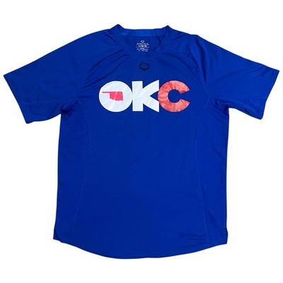 Team Issued OKC Comets MiLB Dodgers Minor League Affiliate Training Shirt Size L
