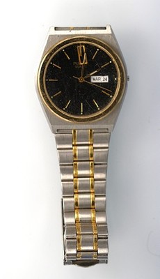 Pulsar Armbanduhr V733-X004 Silber/Gold Edelstahl WR Quarz NON-WORKING