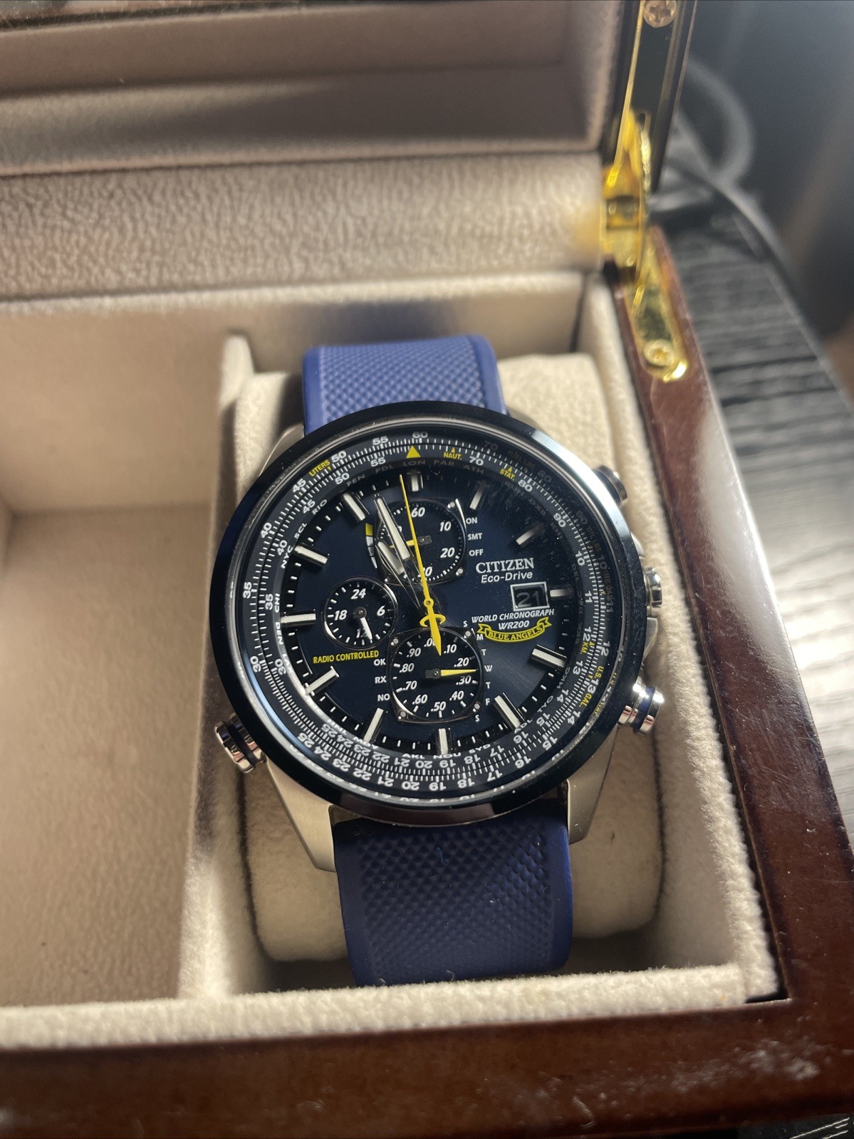 Citizen Eco-Drive Blue Angels World Chrono Men's Wristwatch