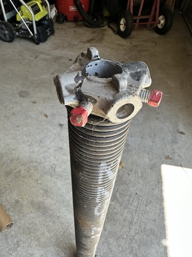 Garage Door Torsion Spring 225x2x27- Rigth Side W 2 Tension Bars - Not Used - Picture 10 of 19
