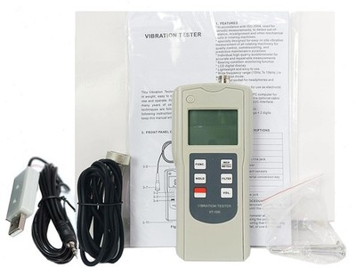 Digital Vibration Meter Tester with USB Data Output for Periodic Measurements