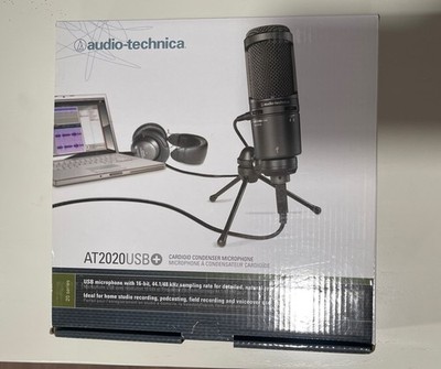 Audio-Technica AT2020USB Cardioid Condenser Microphone, Black