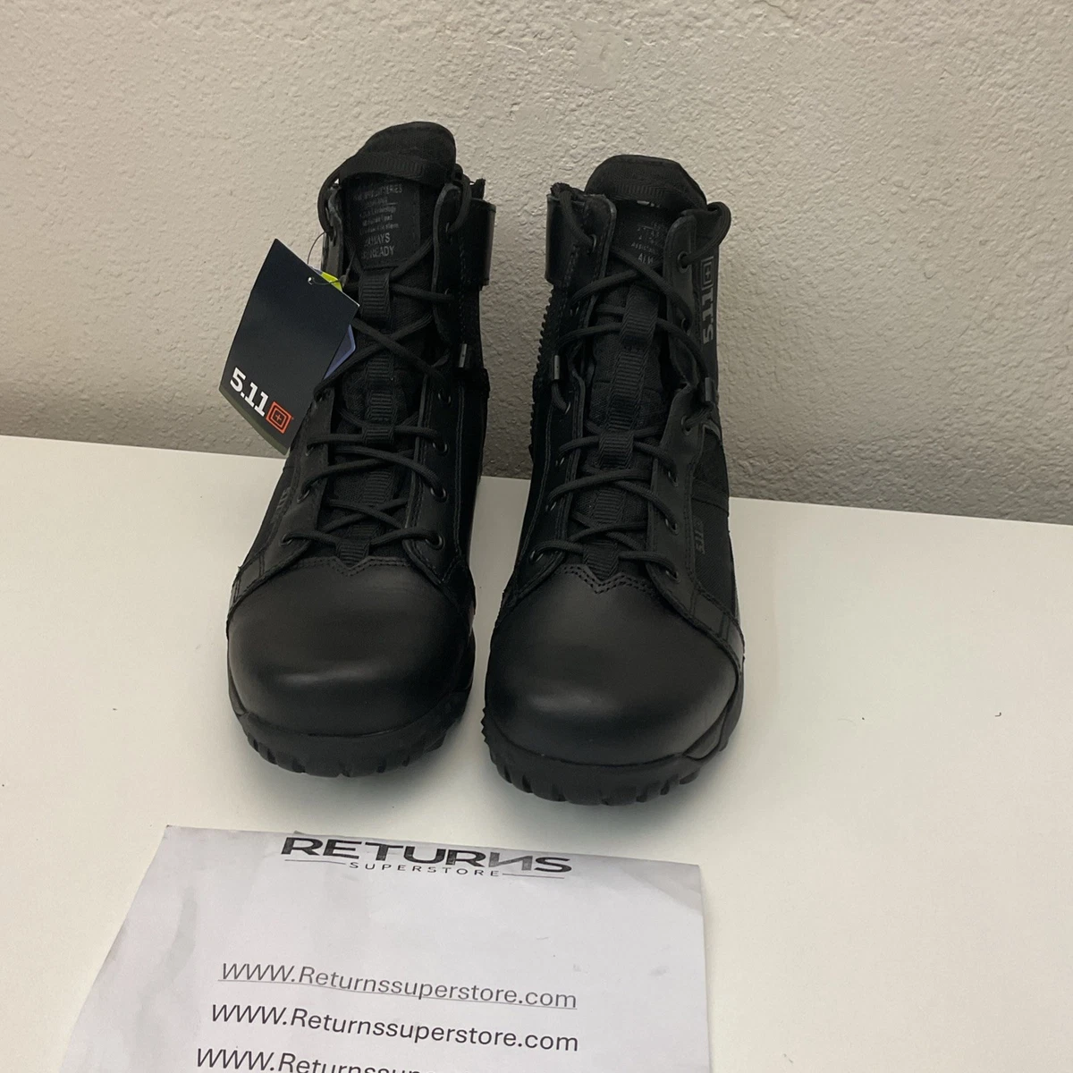 Y・و・T 12439 5.11 Tactical A/T 6” Side Zip Boots US 12 W Black | eBay