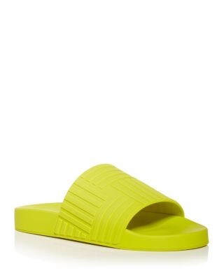 BOTTEGA VENETA Womens Green Raised Pattern Rubber Carpet Open Sandals Shoes 42