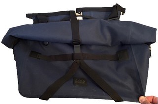 Brompton Borough Navy Waterproof Roll Top Bag Large Broken Frame (see Photos)