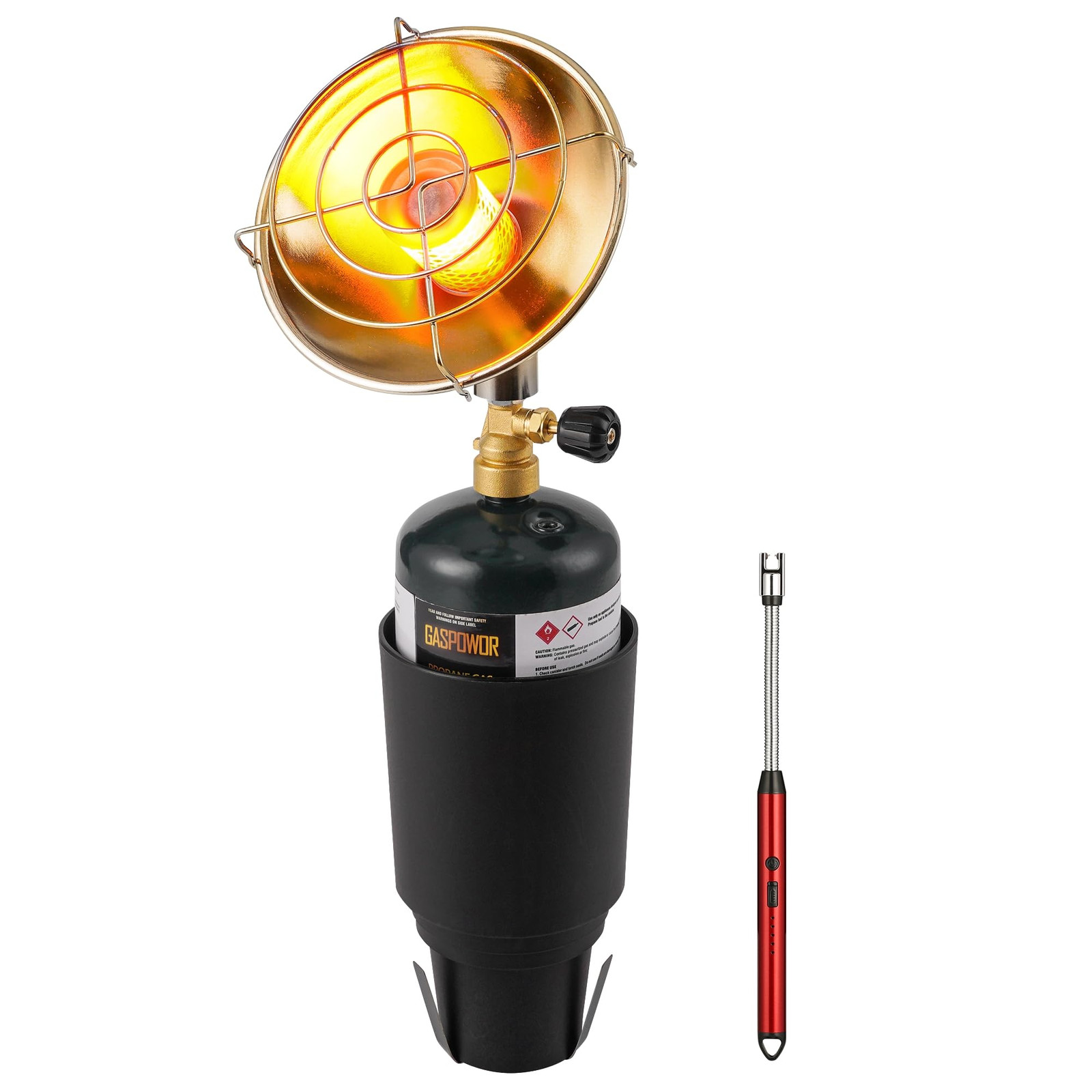 Propane Golf Cart Heater 6200BTU, Propane Heater with Golf Cart Cup Holder, G...