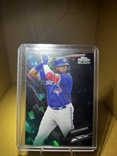 Topps Chrome Black 2021 Vladimir Guerrero Jr. #69 Green Atomic Refractor /99