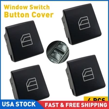 4 x Window Switch Button Cap for Mercedes C E W204 S204 W212 S212 A207 C207 USA