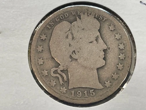 1915-S Barber Quarter — photo from the most recent tracked eBay sale