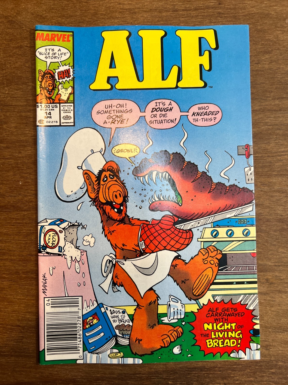 ALF 14 Marvel Comics Newsstand Var Based on TV Show 1989