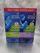 Mommy's Bliss Gripe Water Day + Night Combo Pack - EX 01/2026 New Open Box