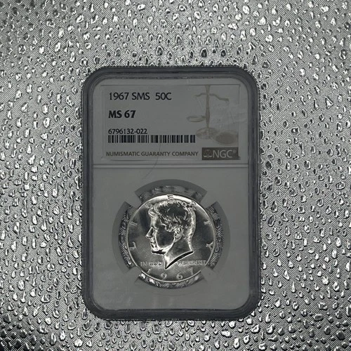 1967 SMS Kennedy Half Dollar 50c NGC MS67 | Special Mint Set SP67 GEM++