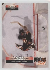 1992-93 Pro Set Statistical Leaders Kirk McLean #250 0a4