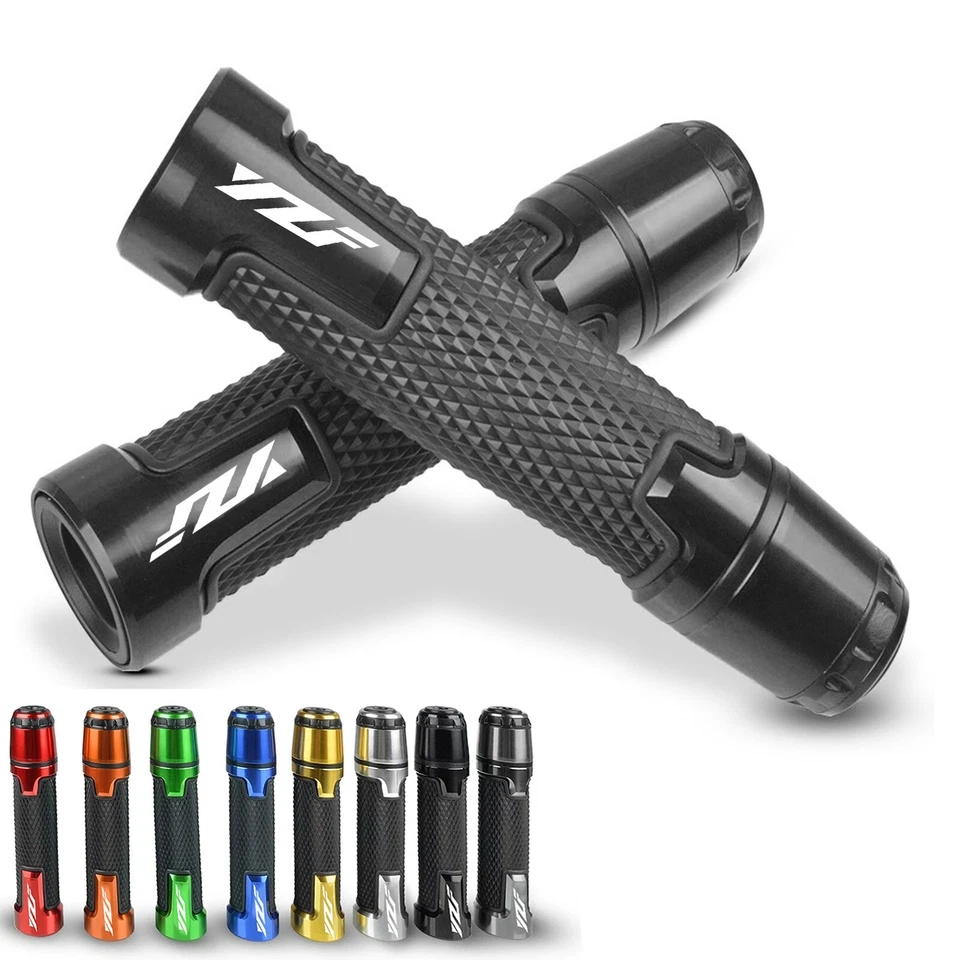 Universal 7/8'' 22mm Motorcycle Handlebar Hand Grips for Yamaha YZF R1 R3 R6 R25 - Image 2 of 4
