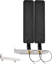 Tri-Band 2.4/5/6GHz Wifi Antenna 25cm U.FL MHF4 Cable Bracket for NGFF