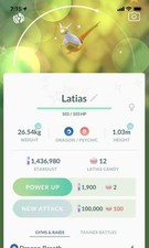 SHINY LEGENDARY GOLDEN LATIAS - PKMN GO - NON REGISTERED