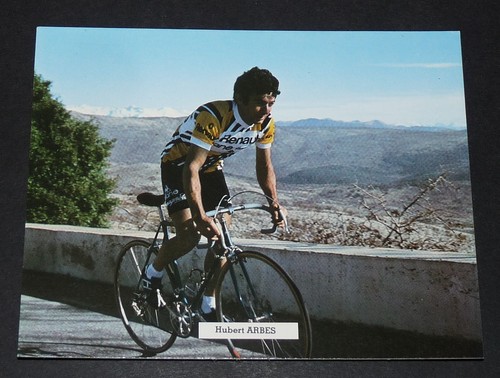 CYCLISME carte équipe cycliste RENAULT GITANE CAMPAGNOLO avec B. HINAULT
