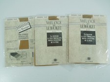 3 Pairs Stockings by Voilance De Le Bourget ~ Nude Sheer/Satin Size 2 (Medium)