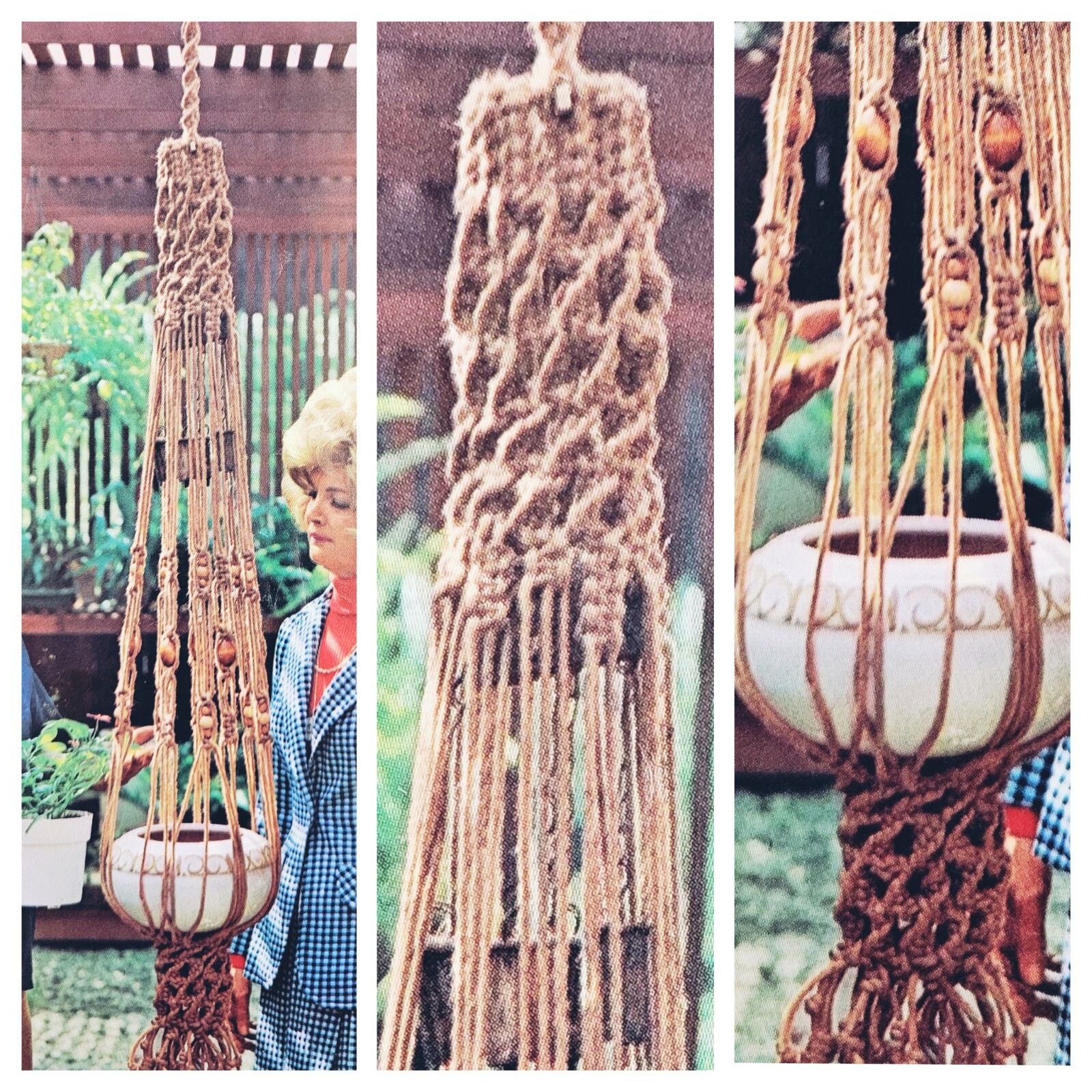 Vintage Craft Course Pub. H-213 "Macrame Hang-Ups" 11 Macrame Projects ©1973