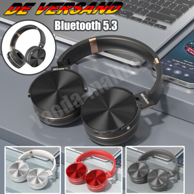 2024 Bluetooth Kopfhörer Over Ear Kabellos Headphone HiFi Stereo Wireless Headse