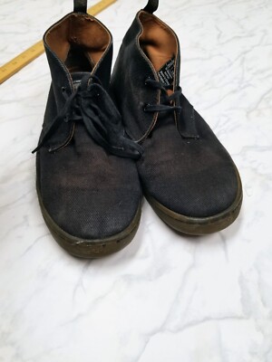 Doc Martens Mayport Chukka Navy Dark Blue Canvas Boots Size