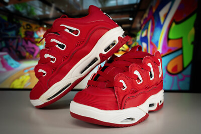 Osiris D3 2001 Red Rising Sun 7.5 Retro Skate Shoe NEW | eBay