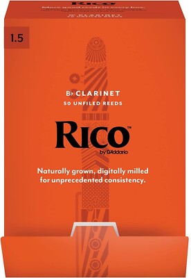 Rico by D'Addario Bb-Klarinettenblätter | Hochpräzise gefertigt | Böhm | Klarine