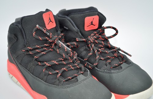 2013 Nike Air Jordan Prime Flight Kinder Größe 1Y US 13,5 UK 616862-023 rot schwarz - Bild 3 von 8