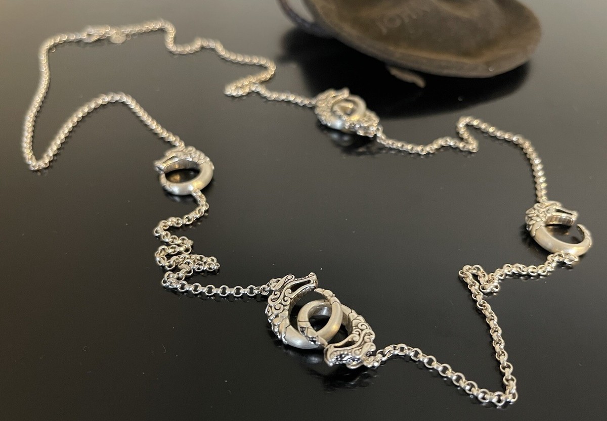 JOHN HARDY Sterling Silver Legends Naga Dragon 6- Pendant Necklace