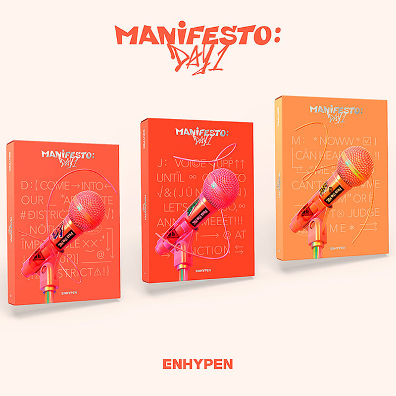 enhypen manifest day1 新品未開封 CD セット ENHYPEN [MANIFESTO:DAY 1] Album CD+Photo Book+4 Card+Badge+