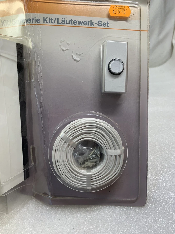 Kit de timbre Friedland D973 de calidad - Estuche de campana y murciélago, alambre, empuje de campana, fijaciones  Foto 3 de 4