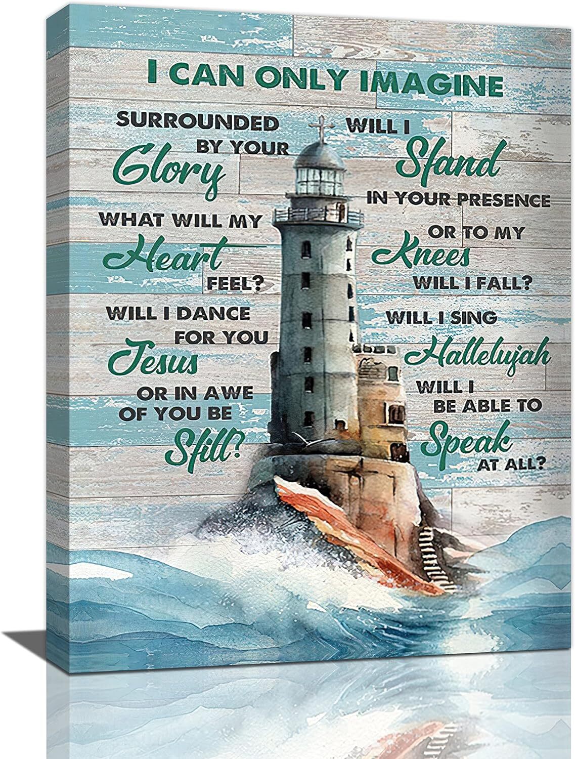 Lighthouse Wall Art Print Nautical Decor Coastal Ocean Pictures Wall Decor Light