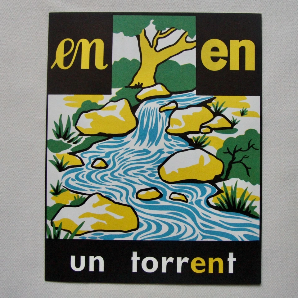 affichette scolaire Poucet Rossignol méthode lecture Charlot Géron un torrent - Photo 1/1