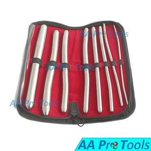 8 Pezzi Hegar Suono Uterino Dilatatore Set 3mm-18mm Doppio Con - Foto 3