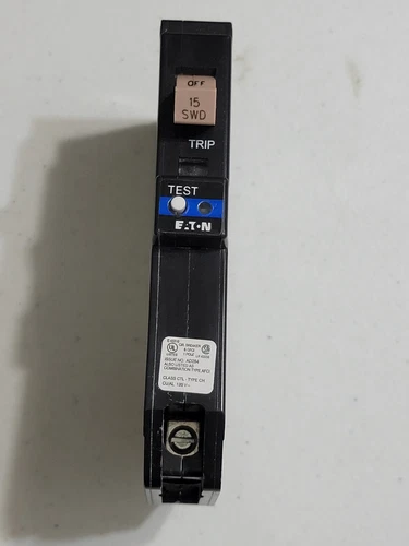 Eaton CHFAFGF115PN 15A Plug On Neutral Circuit Breaker Combo AFCI Type CH