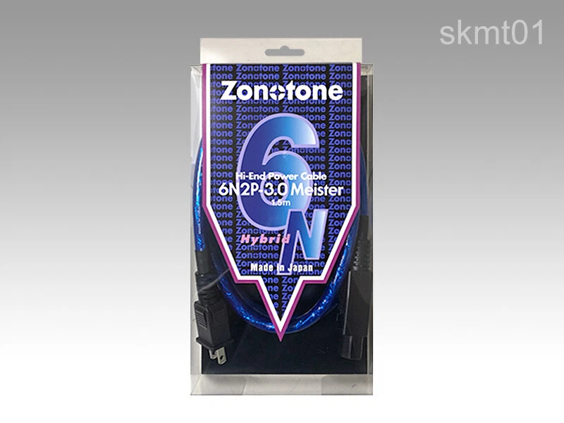Zonotone Hi-End Power Cable 6N2P-3.0 Meister 1.5m Hybrid Purity material DHL NEW