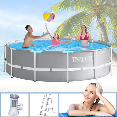 Intex Swimming Pool Ø366x99 Frame Pool Set Prism Rondo Schwimmbecken Schwimmbad