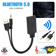 Universal Wireless Bluetooth AUX Audio Receiver Adapter Car Interior Accessories