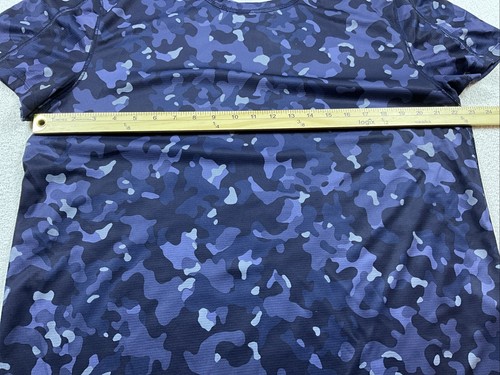 Ideology Mens XL Blue Camo Camouflage Rapidry T Shirt Short Sleeve - Picture 5 of 6