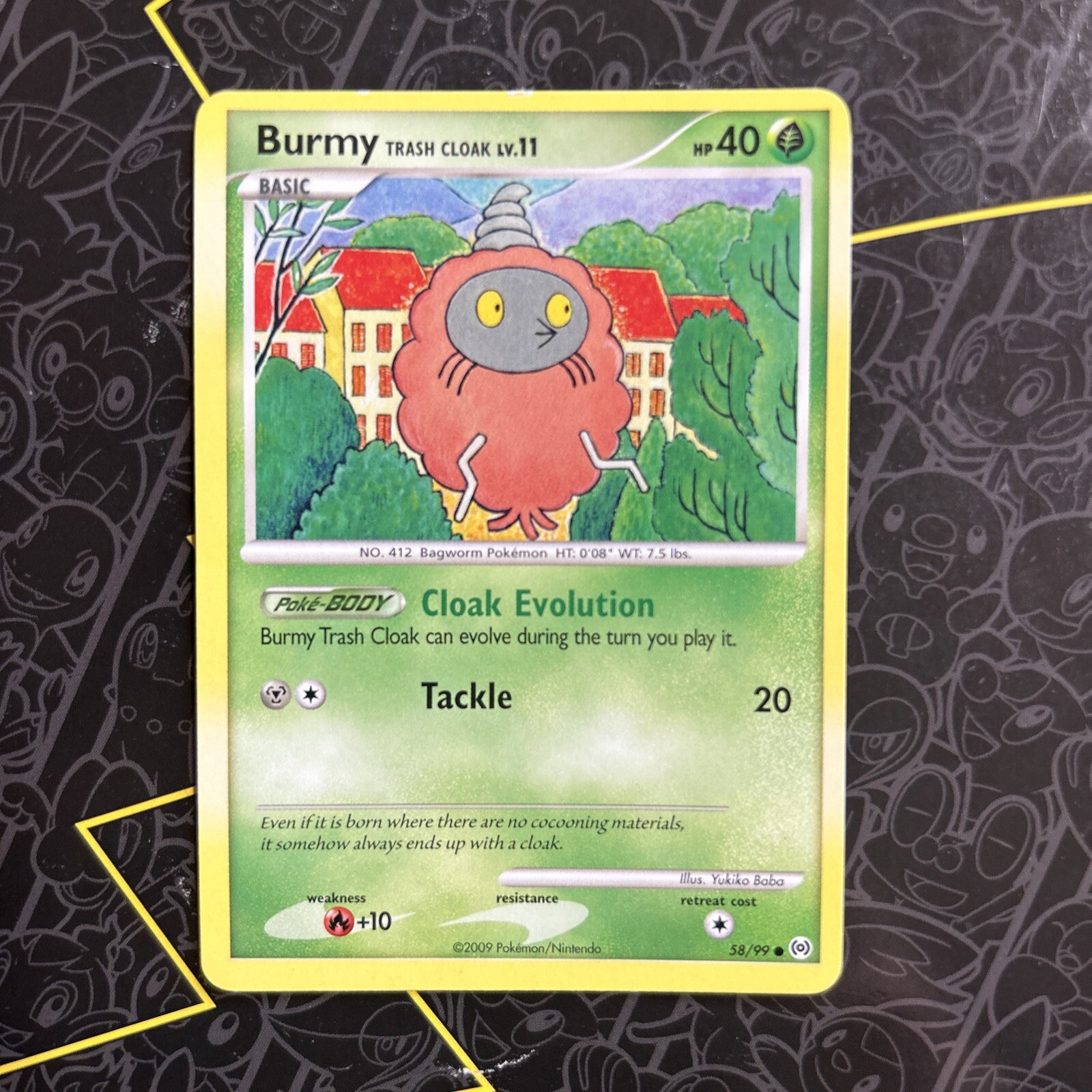 Burmy 58/99 - Arceus - 2009 - Common - Pokemon Card TCG D1