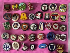 NON-LEAGUE LAPEL BADGES A-G (BROOCH CLASP UNLESS STATED)