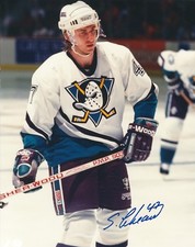 Signed 8x10 STEPHAN LEBEAU Anaheim Ducks Autographed Photo - COA