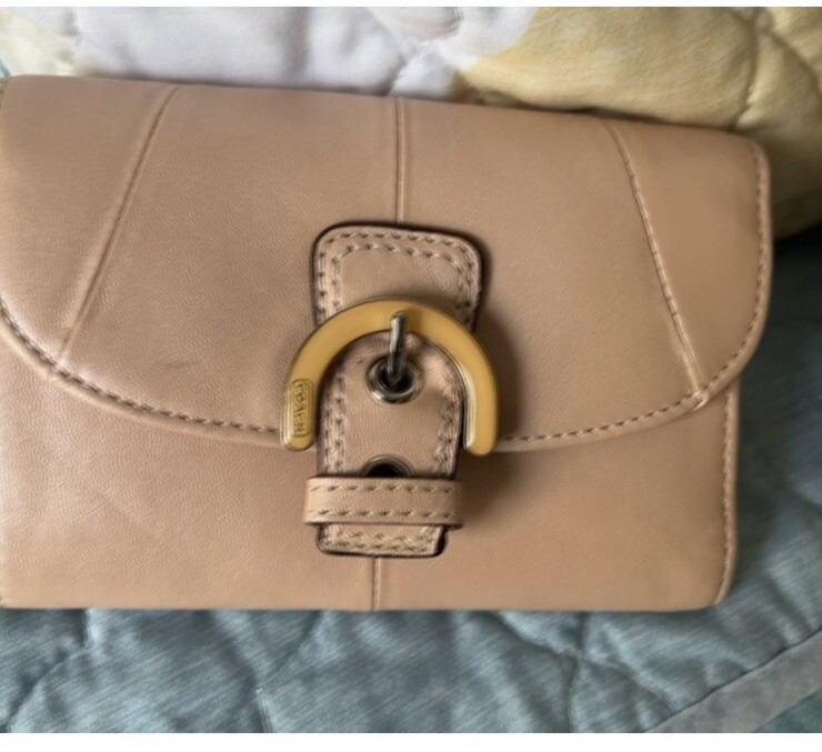 COACH Soho Pink Leather Medium Buckle Wallet | eBay
