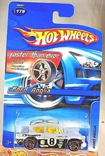 2005 Hot Wheels Faster Than Ever #179 FORD ANGLIA Flat Gray w/Gold FTE Spokes