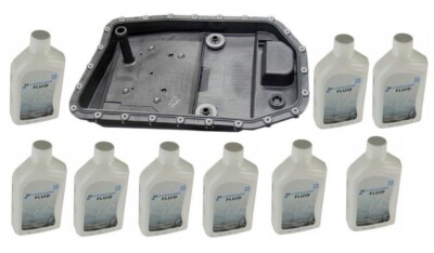 OEM ZF Automatic Transmission Fluid (9 x 1L) and Oil Pan Kit for BMW E60 E88